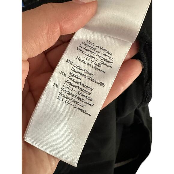 J.Crew Hayden kickout crop pant in bi-stretch cotton black size 20 #aj420 - Picture 5 of 9